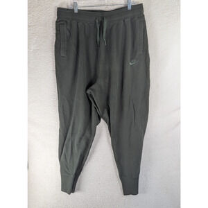Nike Jogger Sweatpants Pants Mens 2XL Green DA0019 Tapered Leg Fleece Gym